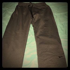 Grey Nike sweatpants